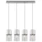 Rábalux Zelkova alumínium függesztett lámpa (RAB-3156) E27 4 izzós IP20