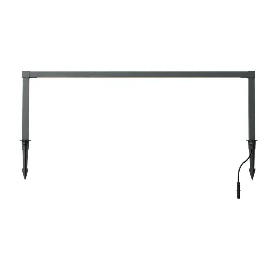 Redo Barrier szürke vízvédett LED kültéri állólámpa (RED-90620) LED 1 izzós IP65