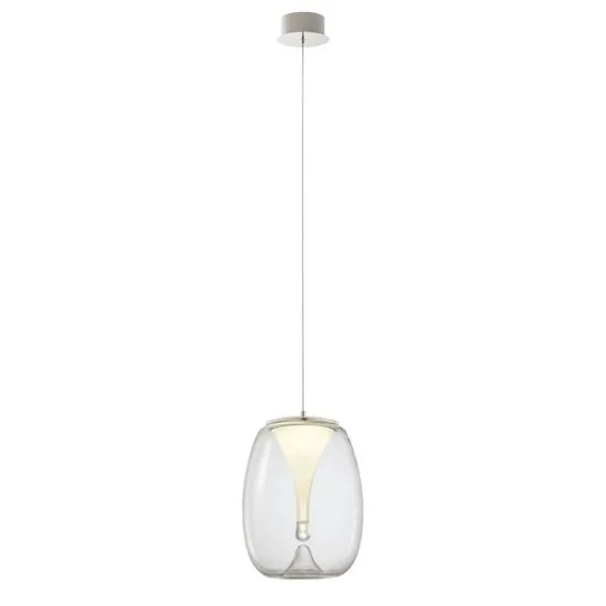 Redo Drop króm-átlátszó  LED függesztett lámpa (RED-01-3629) LED 1 izzós IP20