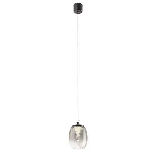 Redo Drop fekete-átlátszó LED függesztett lámpa (RED-01-3926) LED 1 izzós IP20