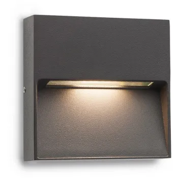 Redo Even sötétszürke LED kültéri fali lámpa (RED-9151) LED 1 izzós IP54