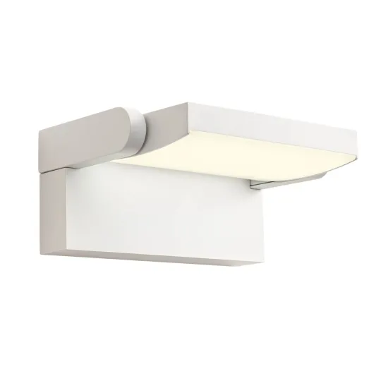 Redo Flip fehér vízvédett LED kültéri fali lámpa (RED-90583) LED 1 izzós IP54
