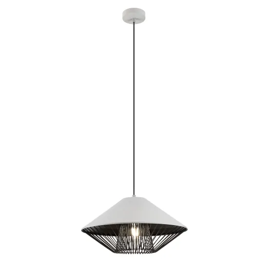 Redo Grill fehér-fekete függesztett lámpa (RED-01-3004) E27 1 izzós IP20