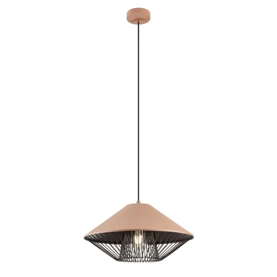 Redo Grill kávészínű-fekete függesztett lámpa (RED-01-3005) E27 1 izzós IP20