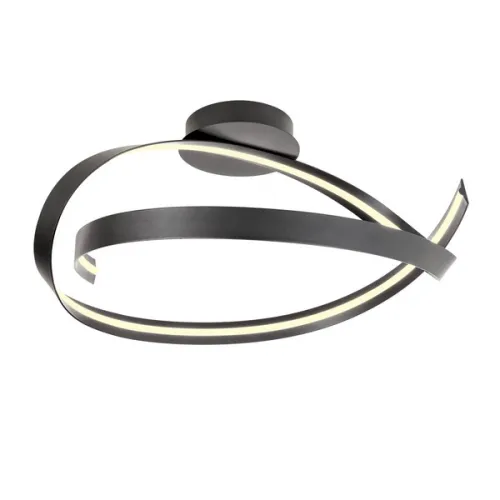 Redo Impuls fekete LED mennyezeti lámpa (RED-01-3614) LED 1 izzós IP20