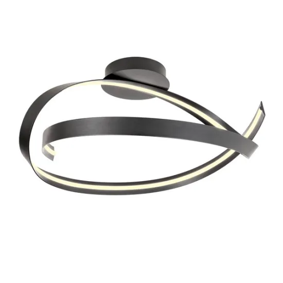 Redo Impuls fekete LED mennyezeti lámpa (RED-01-3614) LED 1 izzós IP20