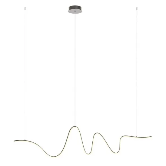 Redo Impuls fekete LED függesztett lámpa (RED-01-3620) LED 1 izzós IP20