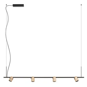 Redo Kobe fekete-barna LED függesztett lámpa (RED-01-3672) LED 1 izzós IP20