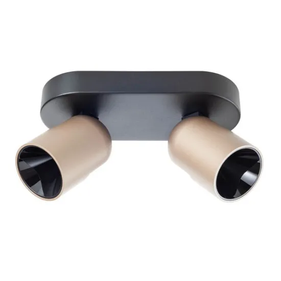 Redo Kobe fekete-barna LED fali lámpa (RED-01-4212) LED 1 izzós IP20