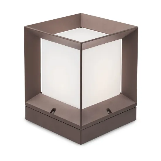 Redo Landmark barna-fehér kültéri állólámpa (RED-9171) E27 1 izzós IP54