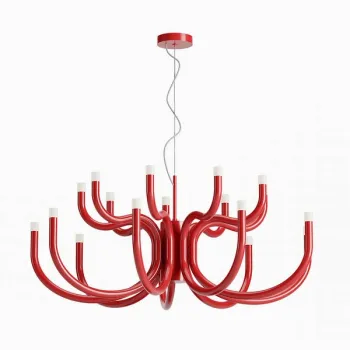 Redo Luxor piros LED csillár (RED-01-3233) LED 1 izzós IP20