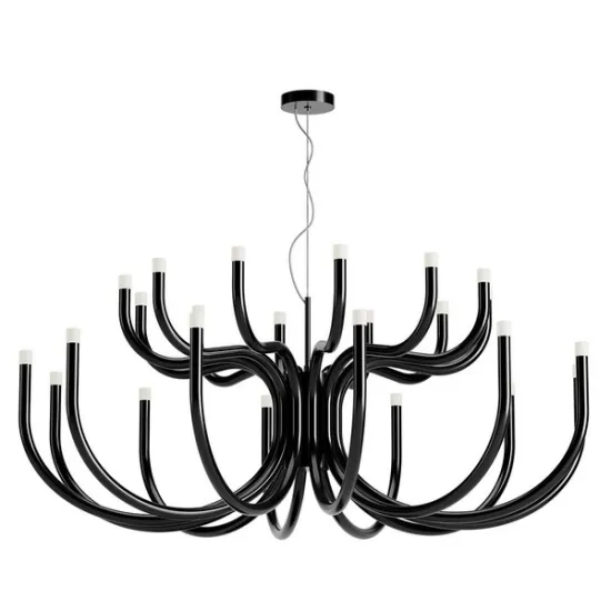 Redo Luxor fekete LED csillár (RED-01-3238) LED 1 izzós IP20