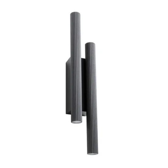 Redo Nikos fekete LED fali lámpa (RED-01-3852) LED 4 izzós IP20