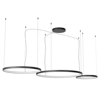 Redo Orion fekete LED függesztett lámpa (RED-01-3885) LED 1 izzós IP20