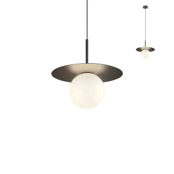 Redo Plato fekete-fehér függesztett lámpa (RED-01-2730) E14 1 izzós IP20