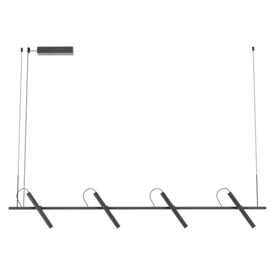 Redo Praxi fekete LED függesztett lámpa (RED-01-3713) LED 1 izzós IP20