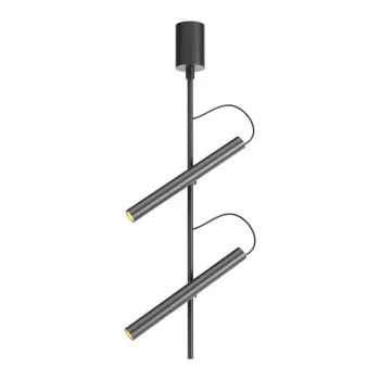 Redo Praxi fekete LED mennyezeti lámpa (RED-01-4267) LED 1 izzós IP20