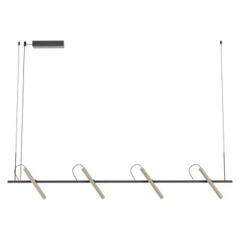 Redo Praxi barna-fekete LED függesztett lámpa (RED-01-4272) LED 1 izzós IP20