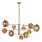Redo Roy antik réz-arany-kávészín függesztett lámpa (RED-01-2781) G9 10 izzós IP20