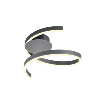 Redo Scroll fekete LED mennyezeti lámpa (RED-01-4009) LED 1 izzós IP20 Redo Scroll fekete LED mennyezeti lámpa (RED-01-4009) LED 1 izzós IP20