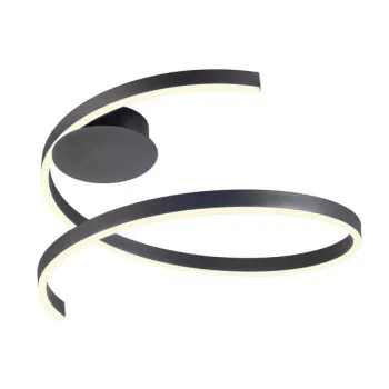 Redo Scroll fekete LED mennyezeti lámpa (RED-01-4012) LED 1 izzós IP20 Redo Scroll fekete LED mennyezeti lámpa (RED-01-4012) LED 1 izzós IP20