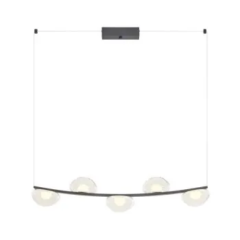 Redo Sinclair fekete-átlátszó LED függesztett lámpa (RED-01-3244) LED 1 izzós IP20 Redo Sinclair fekete-átlátszó LED függesztett lámpa (RED-01-3244) LED 1 izzós IP20