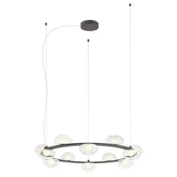 Redo Sinclair fekete-átlátszó LED függesztett lámpa (RED-01-3310) LED 1 izzós IP20 Redo Sinclair fekete-átlátszó LED függesztett lámpa (RED-01-3310) LED 1 izzós IP20