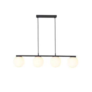 Redo Smarter Bowling fekete-fehér függesztett lámpa (RED-01-3156) E27 4 izzós IP20