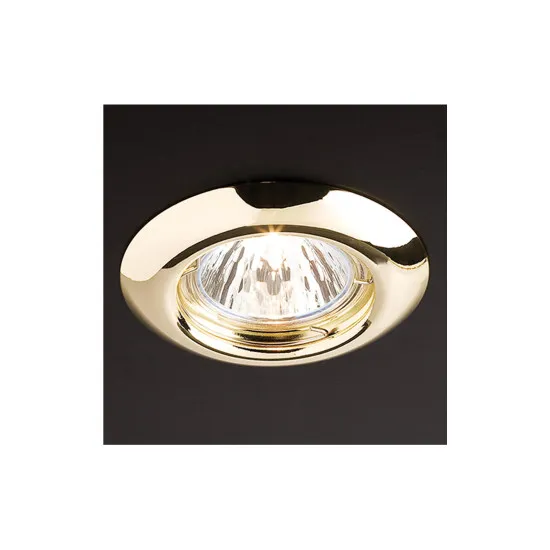 Redo Smarter ELC 307 fényes sárgaréz beépíthető spotlámpa (RED-70149) GU10 1 izzós IP20