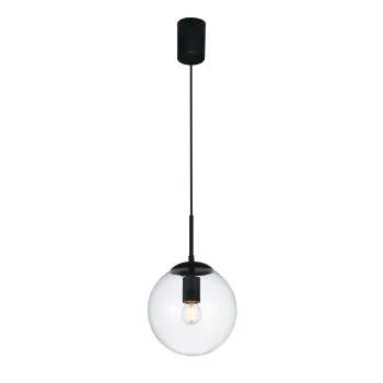 Redo Smarter Global fekete-átlátszó függesztett lámpa (RED-01-3166) E27 1 izzós IP20