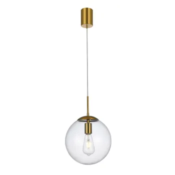 Redo Smarter Global sárgaréz-átlátszó függesztett lámpa (RED-01-3167) E27 1 izzós IP20