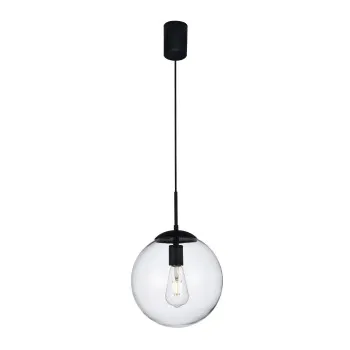 Redo Smarter Global fekete-átlátszó függesztett lámpa (RED-01-3168) E27 1 izzós IP20