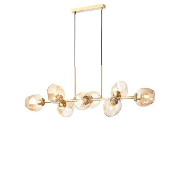 Redo Smarter Pierce arany-konyak függesztett lámpa (RED-01-2621) E27 8 izzós IP20