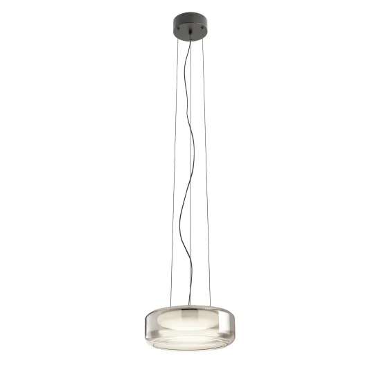 Redo Solera fekete-átlátszó LED függesztett lámpa (RED-01-3591) LED 1 izzós IP20
