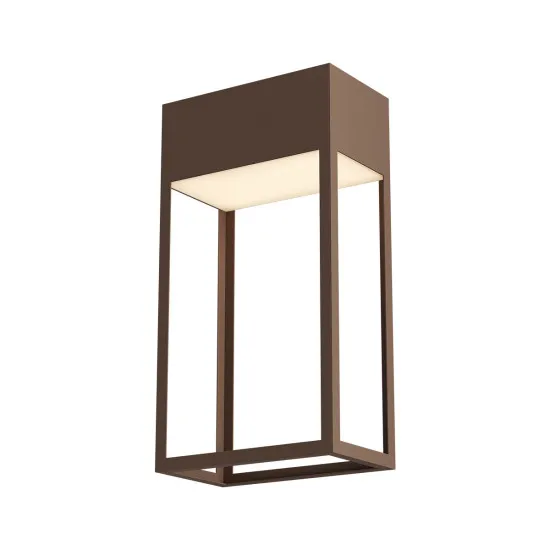 Redo Stand barna-fehér vízvédett LED kültéri fali lámpa (RED-90604) LED 1 izzós IP65