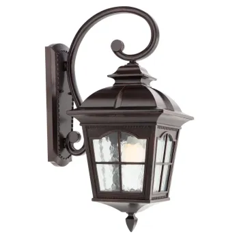 Redo York sötétbarna-átlátszó kültéri fali lámpa (RED-9648) E27 1 izzós IP44 Redo York sötétbarna-átlátszó kültéri fali lámpa (RED-9648) E27 1 izzós IP44