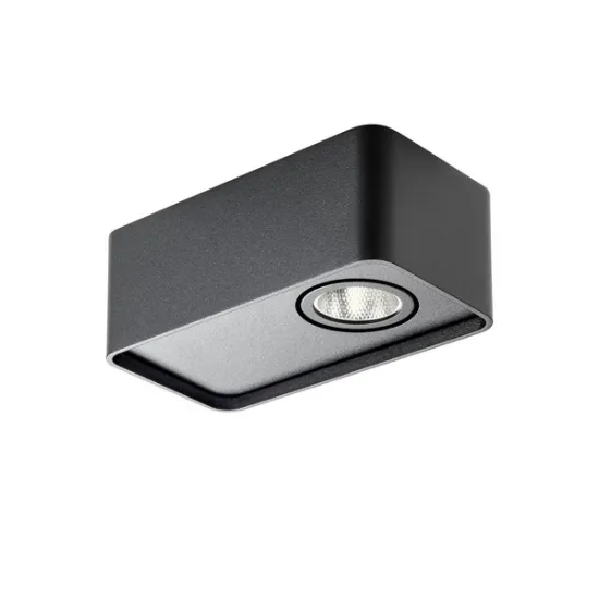 Redo Yuki fekete LED mennyezeti lámpa (RED-01-3688) LED 1 izzós IP20