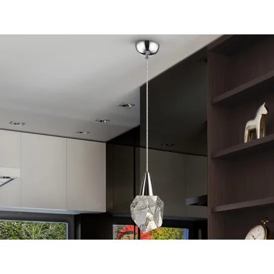 SCHULLER AQUARIA króm függesztett lámpa (SCH-157018) LED 1 izzós IP20