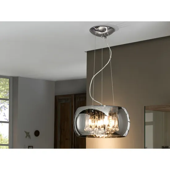 SCHULLER ARGOS króm függesztett lámpa (SCH-508718D) G9 5 izzós IP20