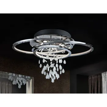 SCHULLER BRUMA króm LED mennyezeti lámpa (SCH-696318) GU10+LED 5 izzós IP20