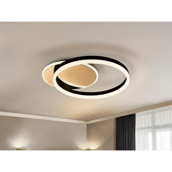 SCHULLER ORIEL fekete-arany LED mennyezeti lámpa (SCH-226387) LED  IP20