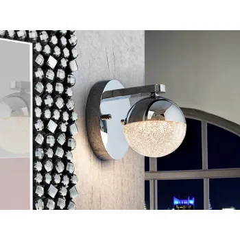 SCHULLER SPHERE króm LED fali lámpa (SCH-793168) LED 1 izzós IP20