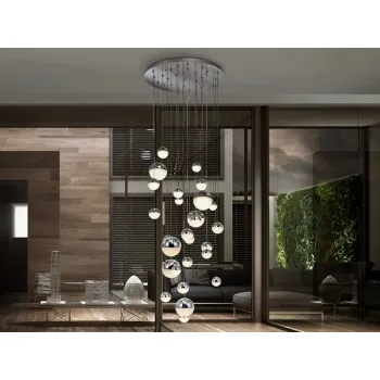 SCHULLER SPHERE króm LED függesztett lámpa (SCH-793971GK) LED 27 izzós IP20