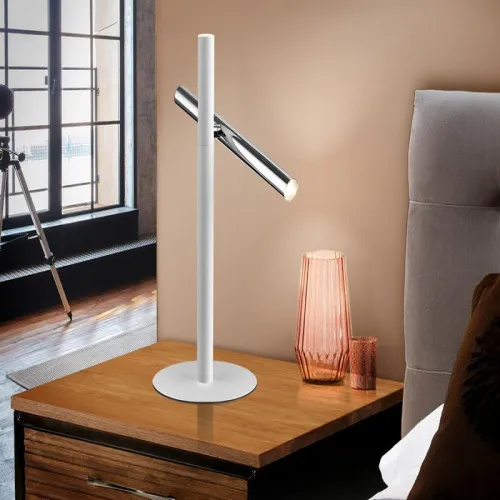 SCHULLER VARAS króm-fehér LED asztali lámpa (SCH-373581) LED  IP20