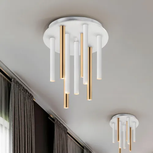 SCHULLER VARAS fehér-arany LED mennyezeti lámpa (SCH-374064) LED  IP20