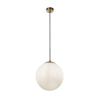Searchlight Atom 2 sárgaréz-fehér függesztett lámpa (SL-6066SB) E27 1 izzós IP20
