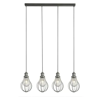 Searchlight Balloon Cage ezüst konyhai függesztett lámpa (SL-1384-4PW) E27 4 izzós IP20