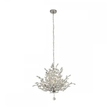 Searchlight Bouquet króm-átlátszó kristály függesztett lámpa (SL-8807-7CC) E14 7 izzós IP20