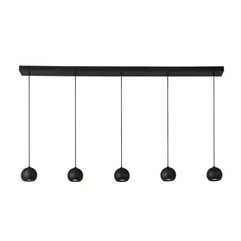 Searchlight Eindhoven fekete függesztett lámpa (SL-1014-5BK) GU10 5 izzós IP20