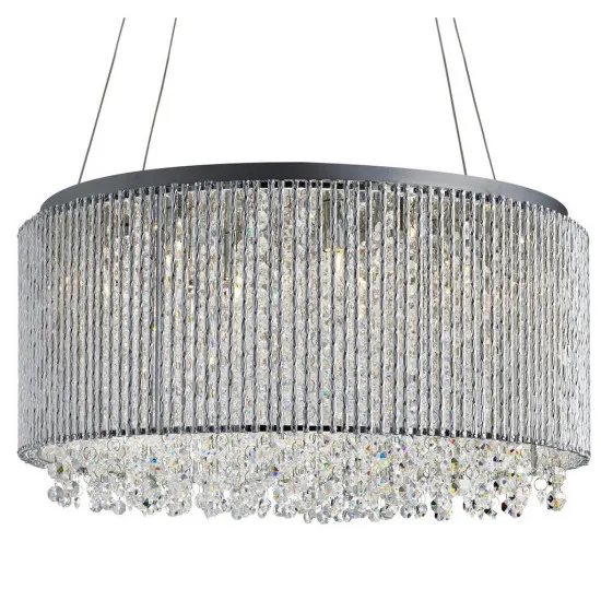 Searchlight Elise I króm-átlátszó kristály függesztett lámpa (SL-4048-8CC) G9 8 izzós IP20